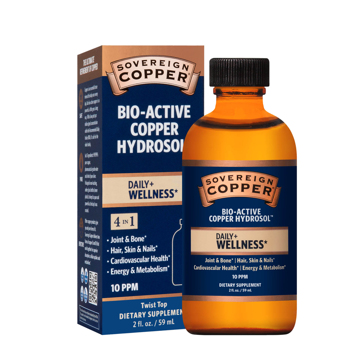 BioActive Copper Hydrosol Twist Top Sovereign Silver