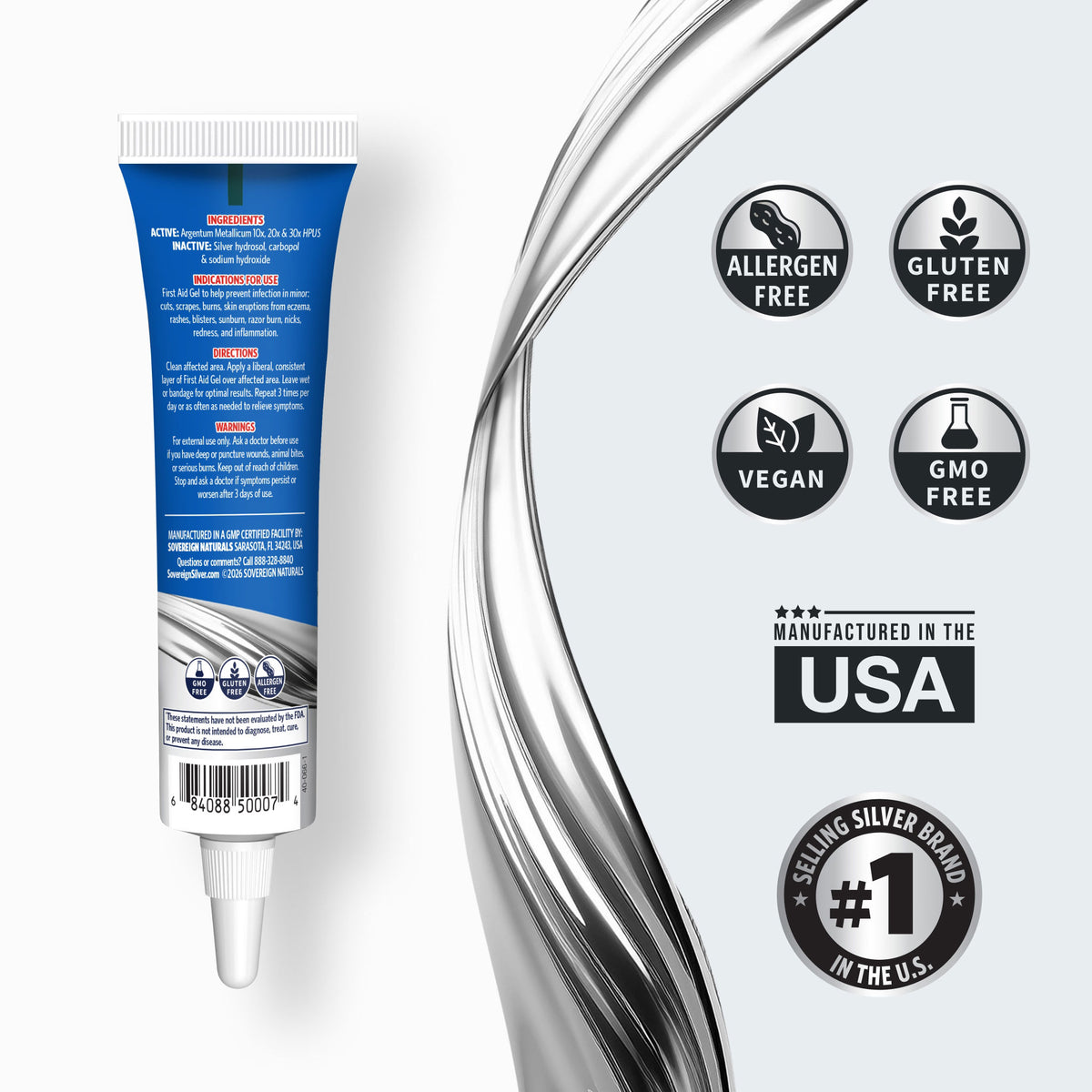 Sovereign Silver First Aid Relief Gel