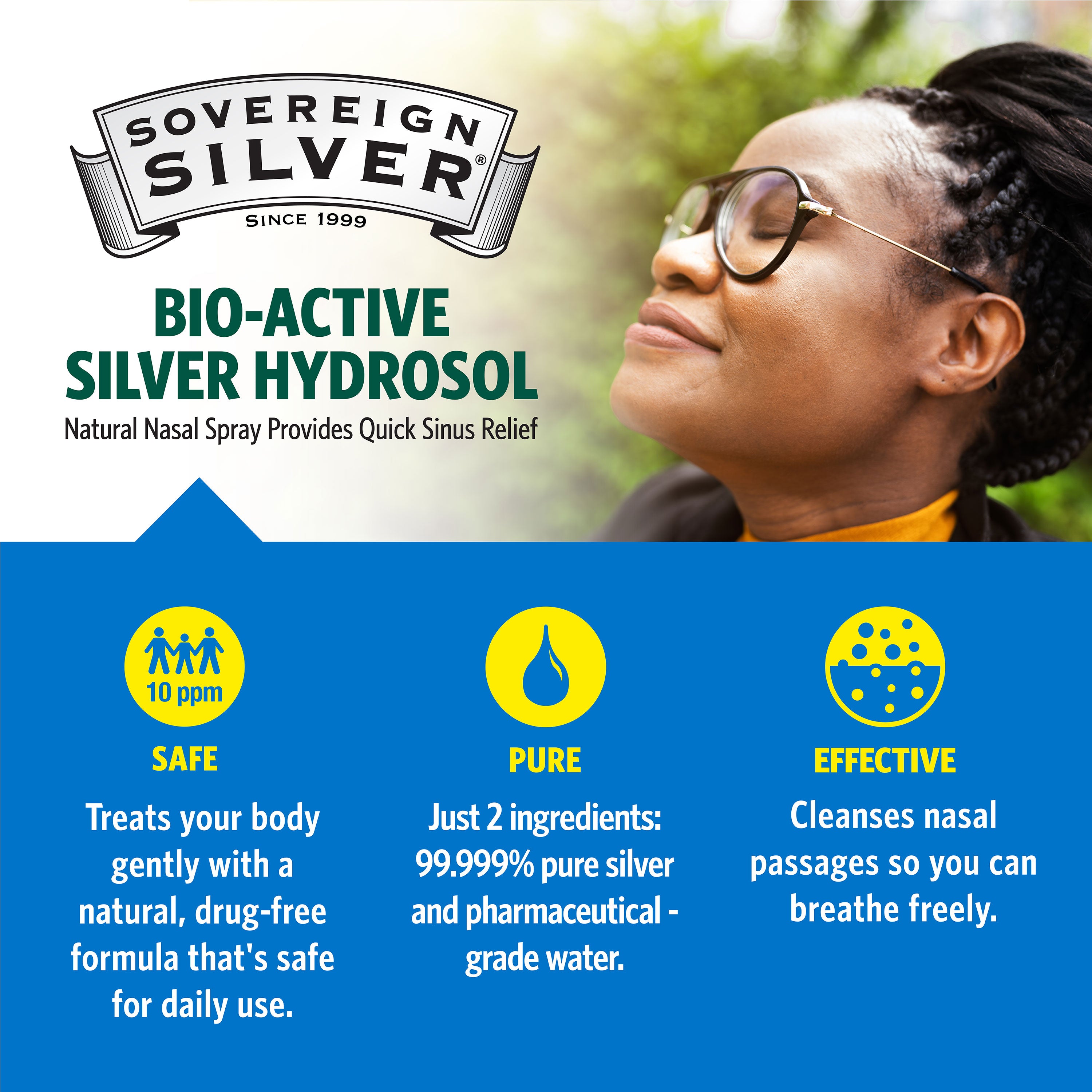 Bio-Active Silver Hydrosol - Natural Nasal Spray